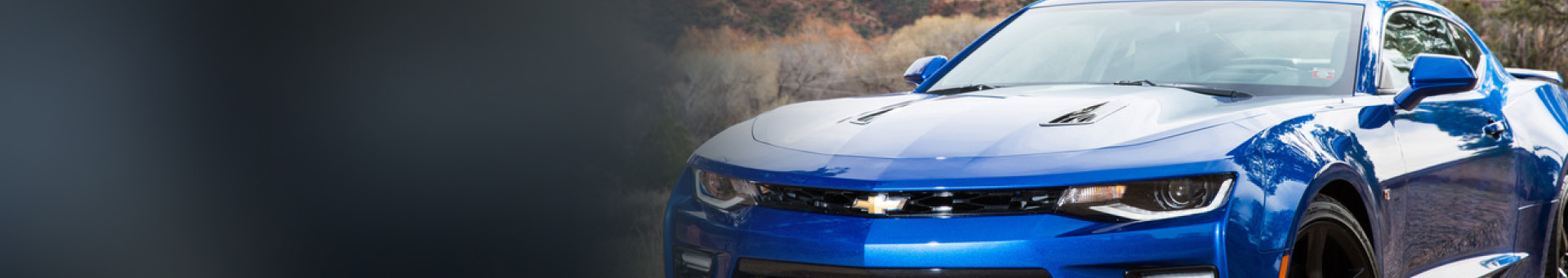 blue chevrolet sports car